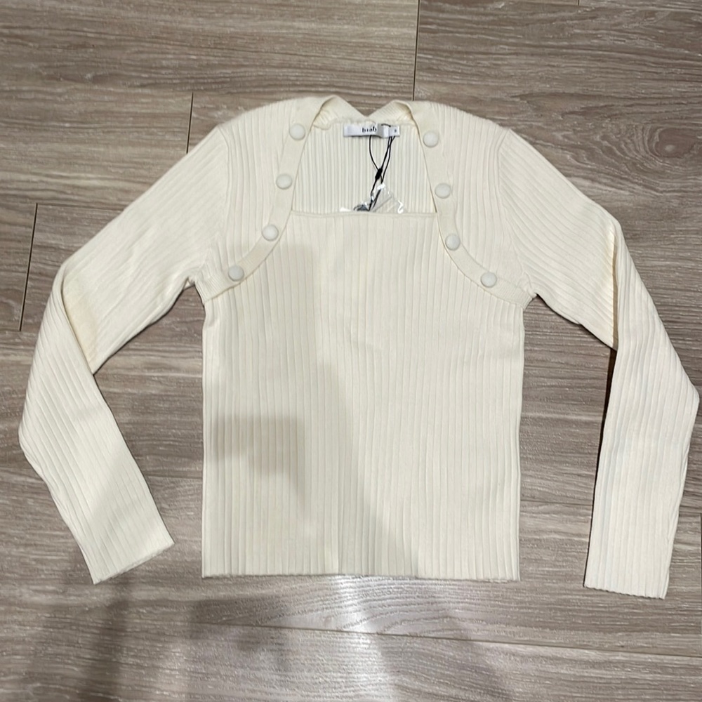 b+ab Square Neck Knit Sweater